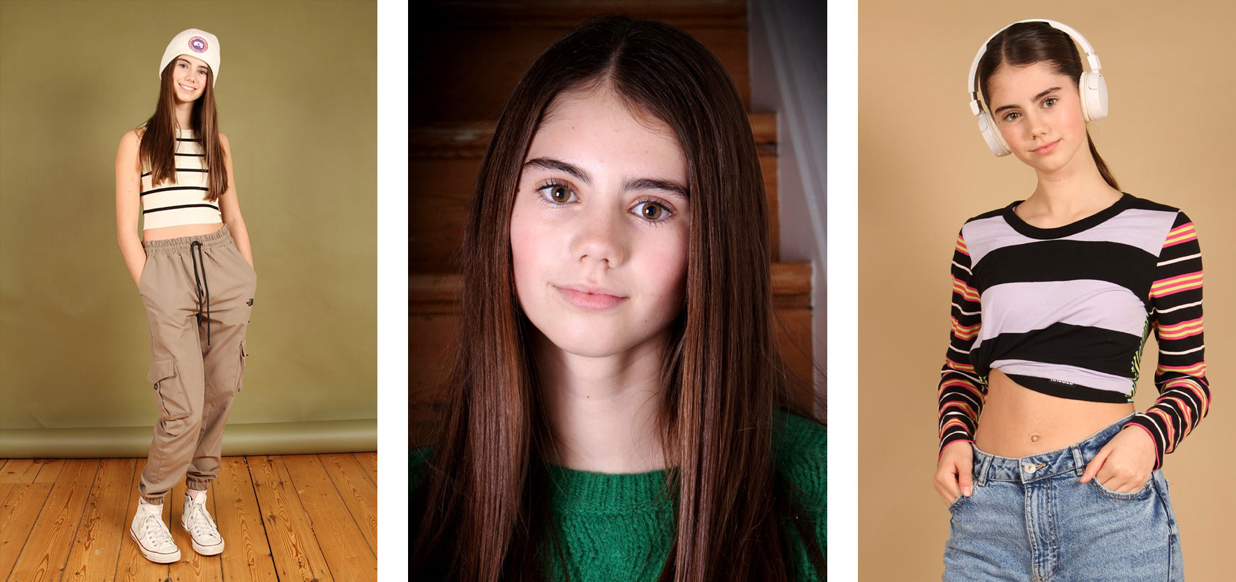 Sandra Reynolds teen model agency shares three photos of new face teen model Eden Jeal-Dunkling