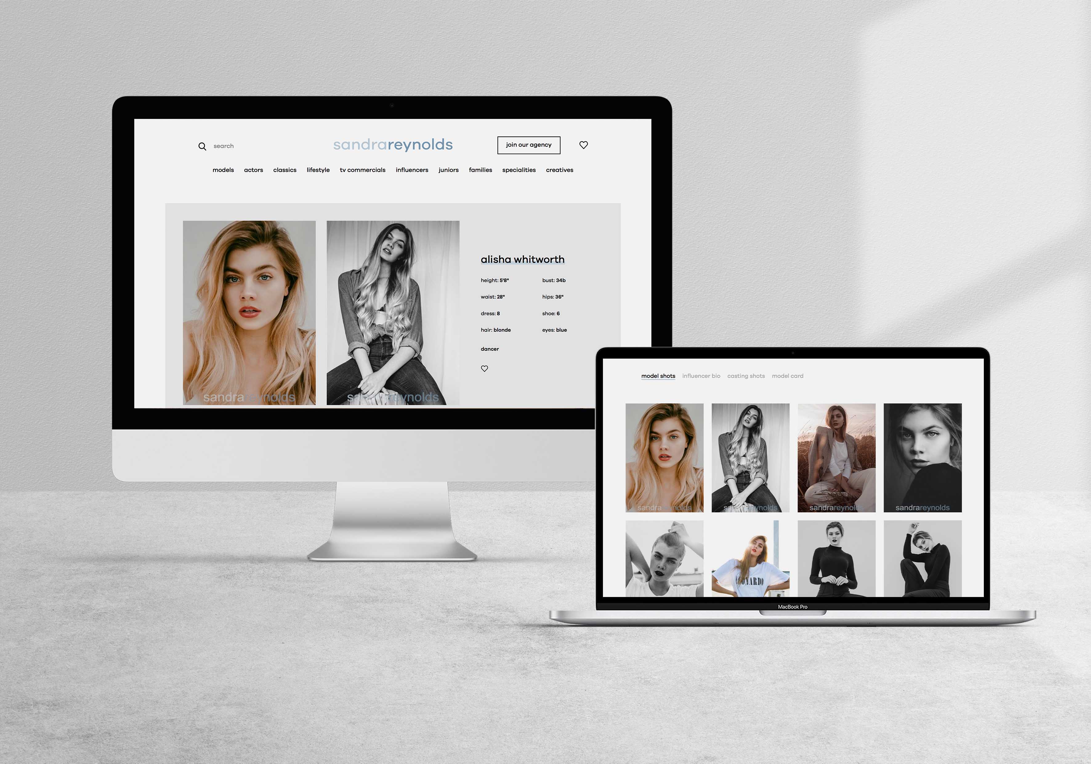 Sandra Reynolds Agency - New Website Launch - Modelling Agency - London Model Agency