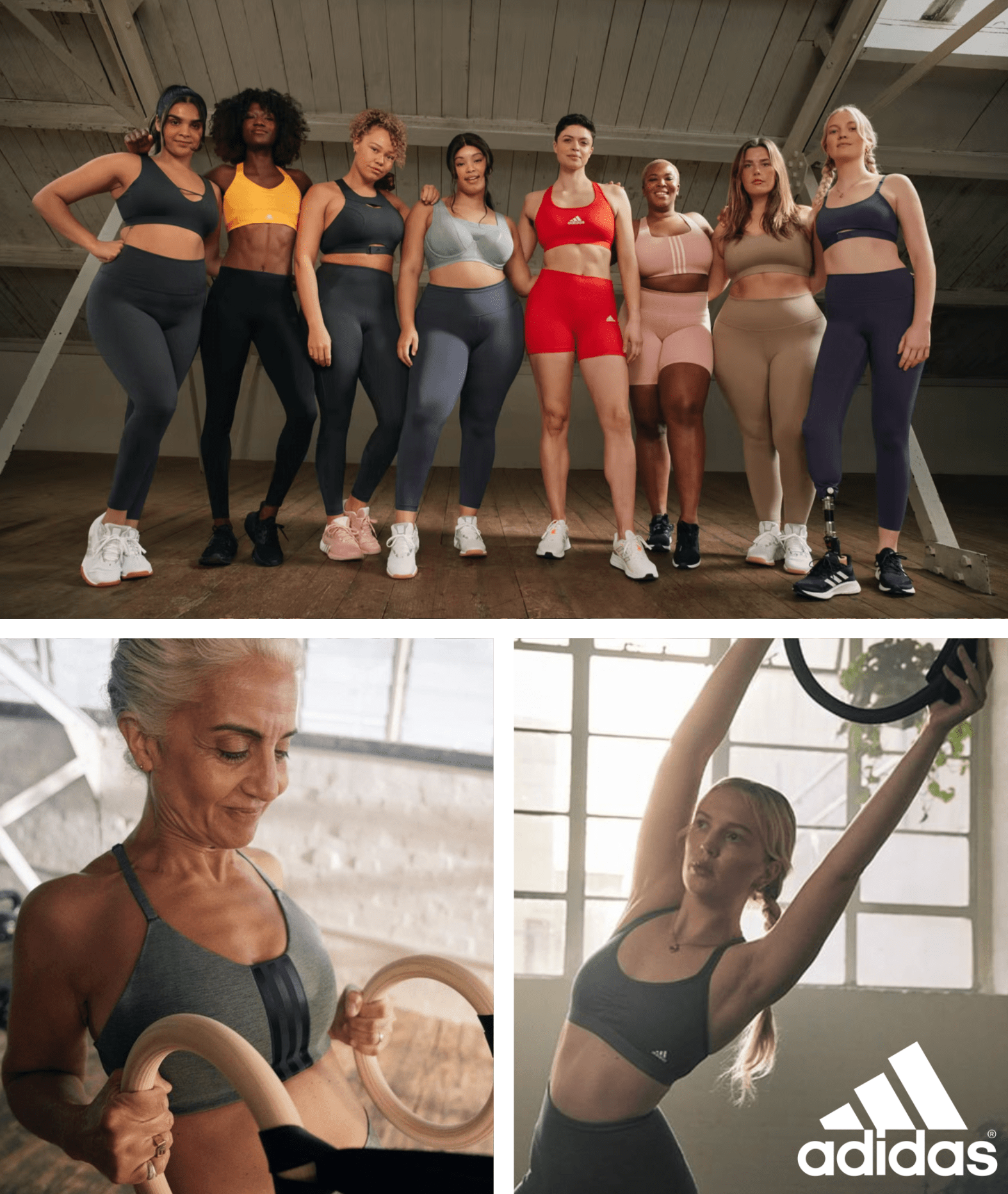 Female Models for Adidas Sports Bra Campaign